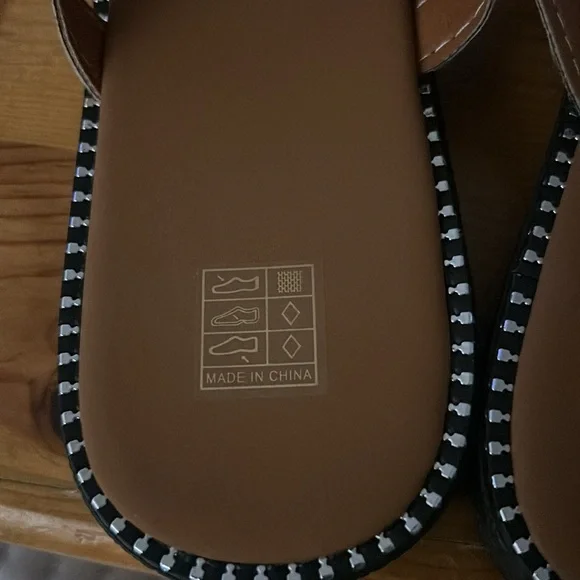 Women's Sunflower Print Slide Sandals, Casual Open Toe Flat Summer Shoes - Picture 4 of 7